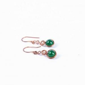 Copper-Locks-earrings-green-pic1