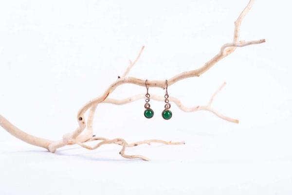 Copper-Locks-earrings-green-pic2